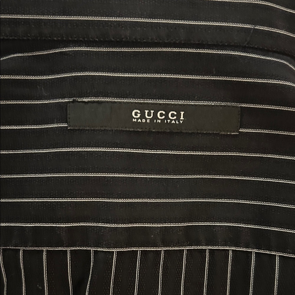 Gucci Monochrome Striped Fabric